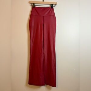 Women’s 90 Degree By Reflex Faux leather Flared Leg Yoga Pants Size S